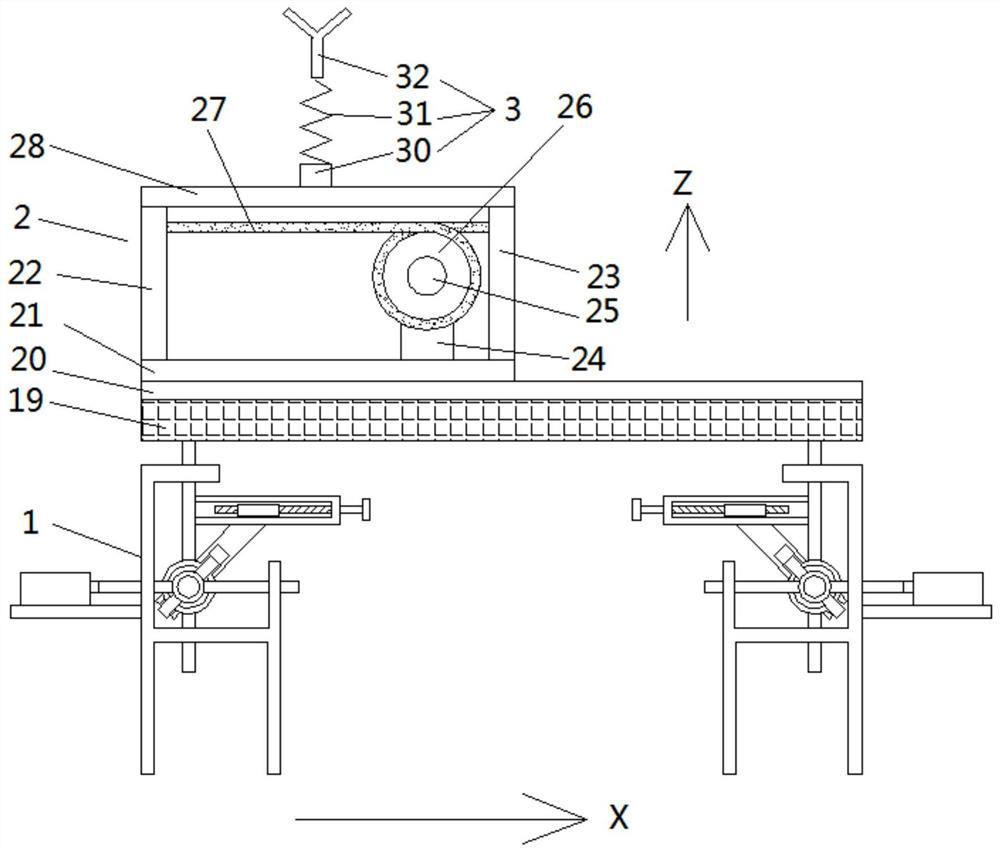 A double twister yarn guide device