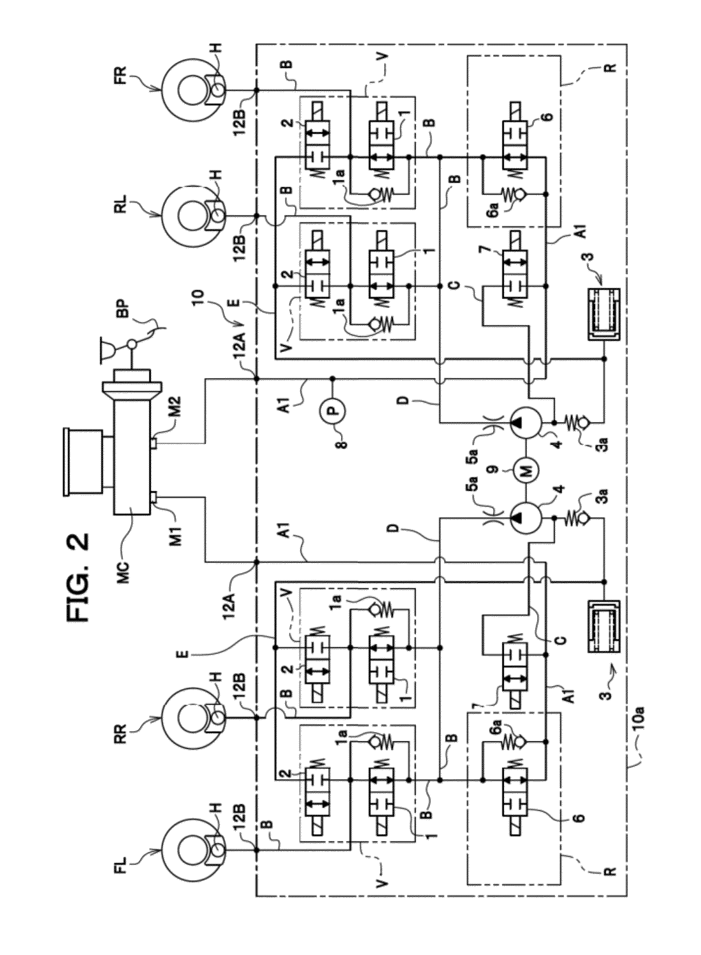 Brake fluid pressure control apparatus for vehicle