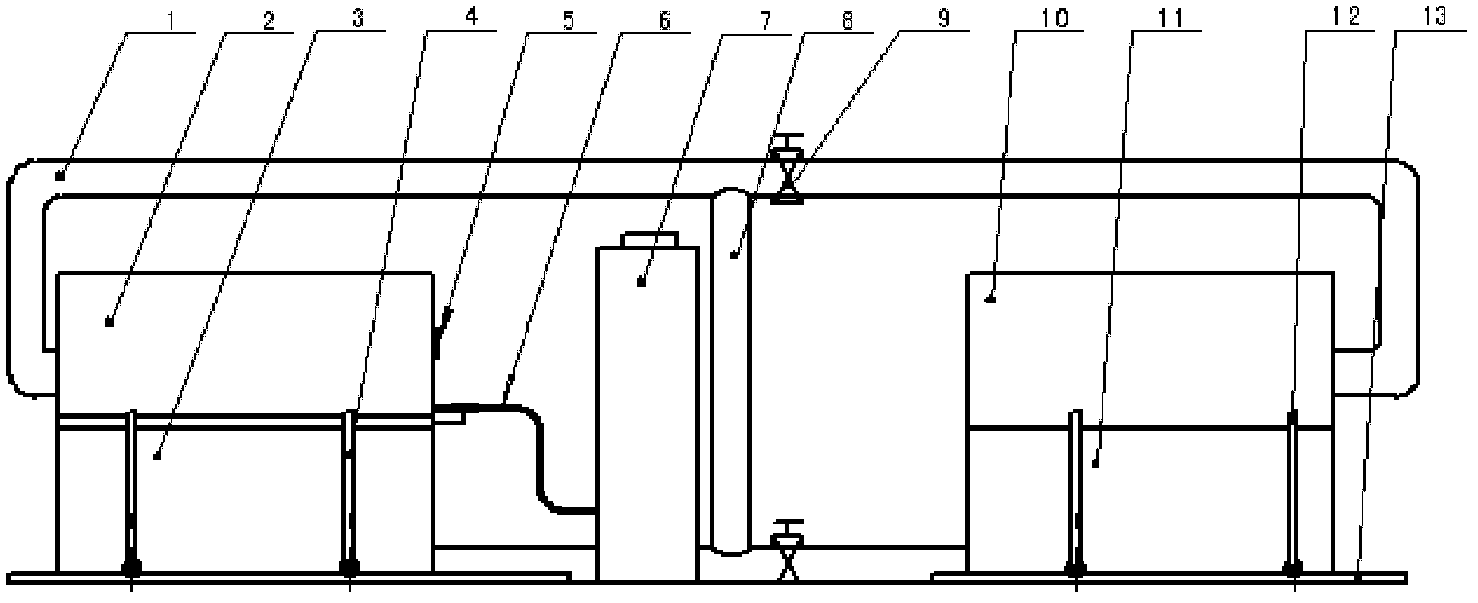 Vertical air extraction preparation process of vacuum glass