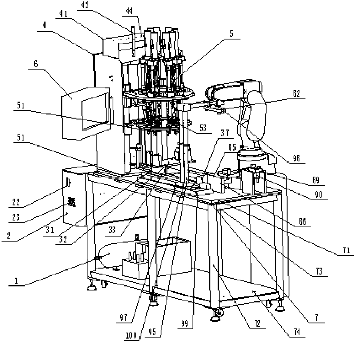 Automatic screw locking device based on visual tracking