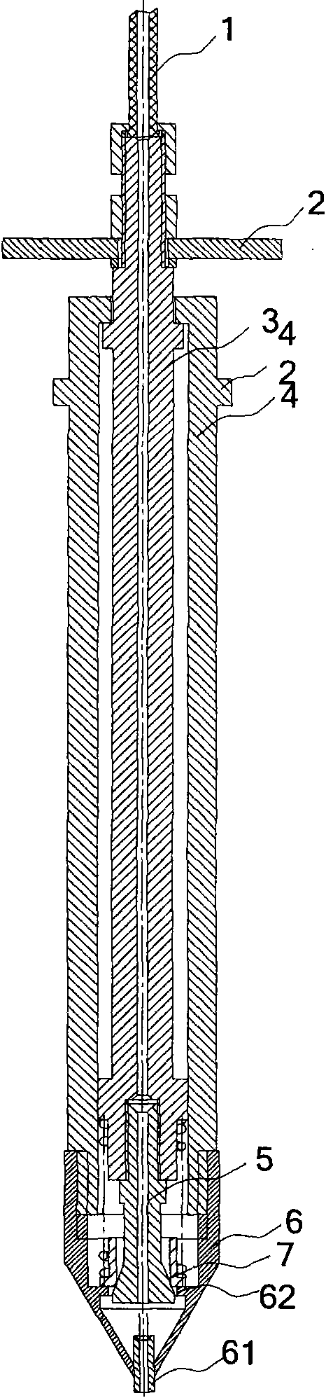 Ceramic column grid array packaging and column planting device