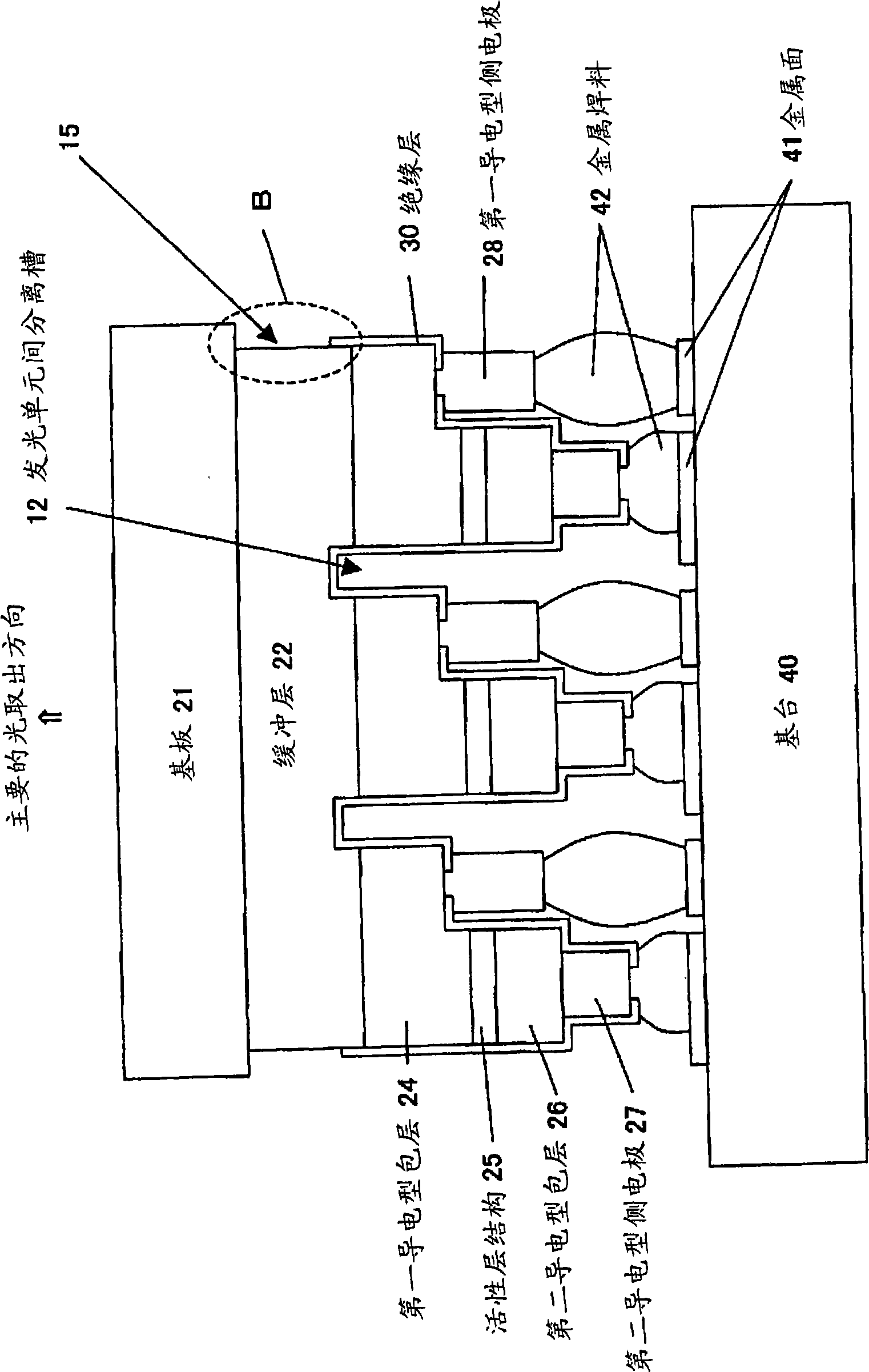 Integrated semiconductor light emitting device and method for manufacturing same