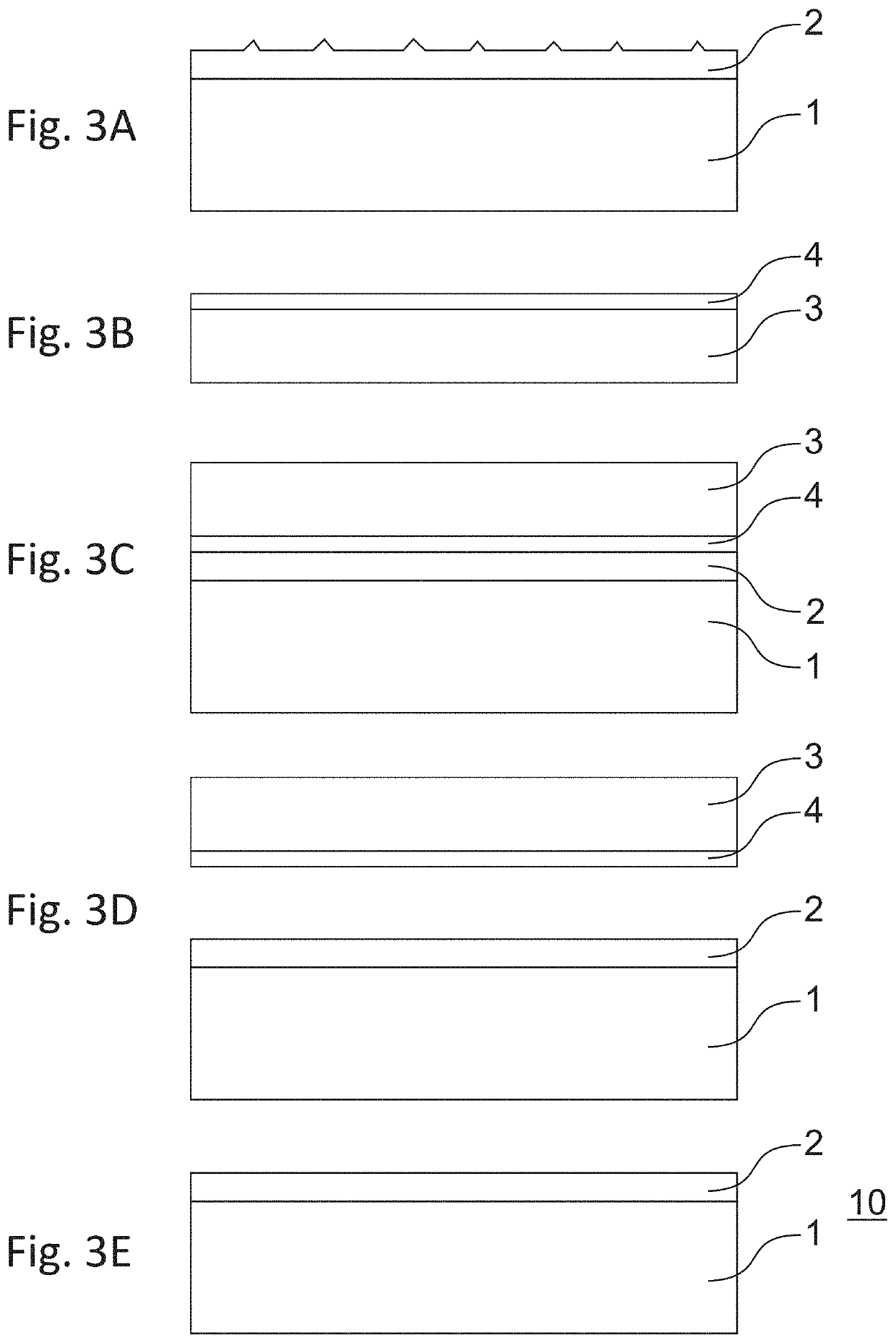 Method for manufacturing a handling device and method for reversible bonding using such a device