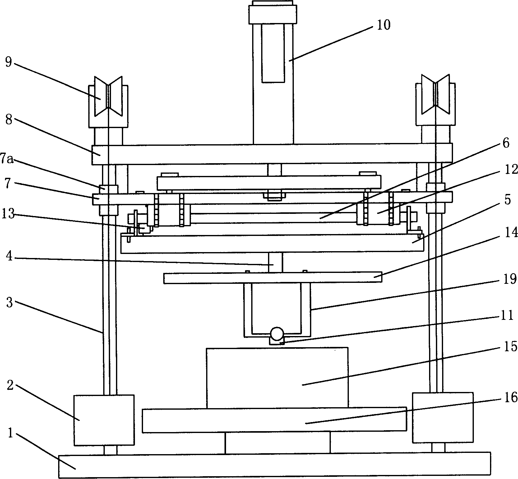 Testing device of magnetic suspension of high-temperature superconductor, and testing method for using the device