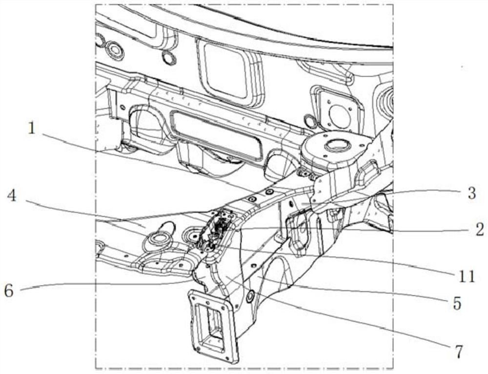 Front cabin structure and vehicle