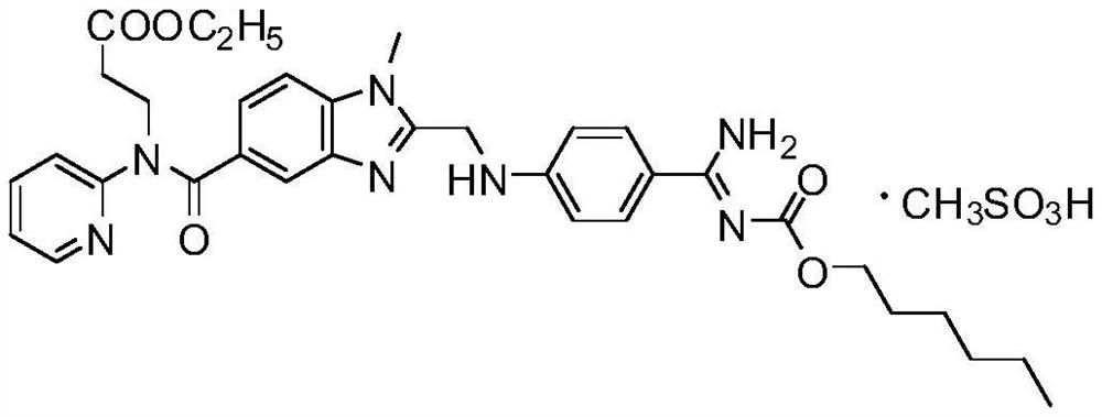 Pharmaceutical preparation of dabigatran etexilate mesylate