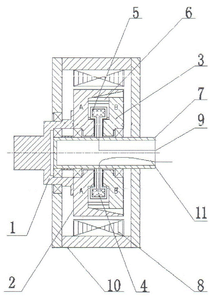 A superconducting claw pole motor