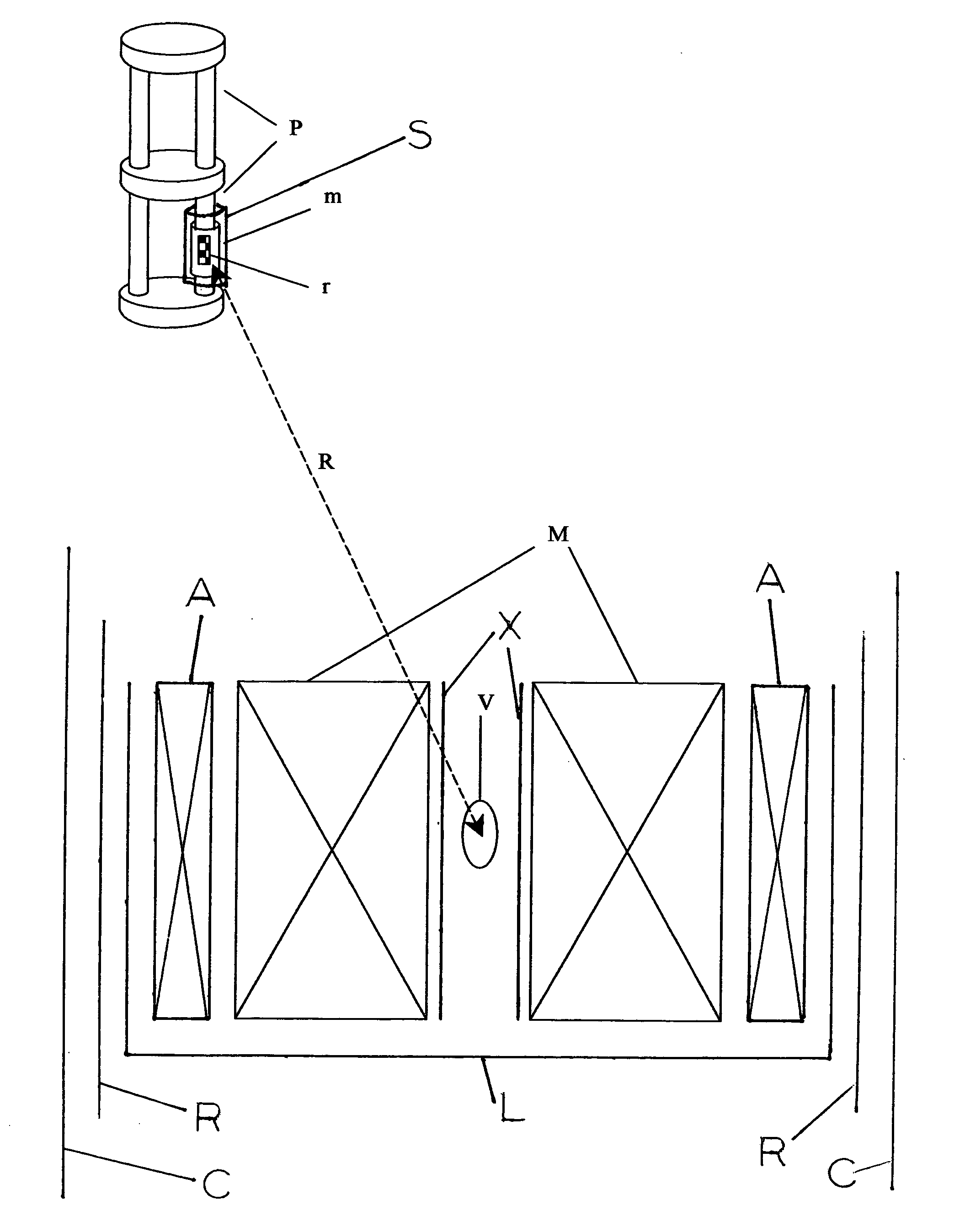 Magnet system with shielded regenerator material