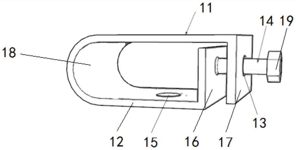 A unilateral U-shaped energy-dissipating connection component and a prefabricated interior wall