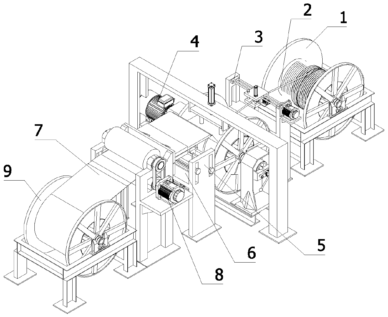 Insulation paper mechanism of automatic winding device of transformer