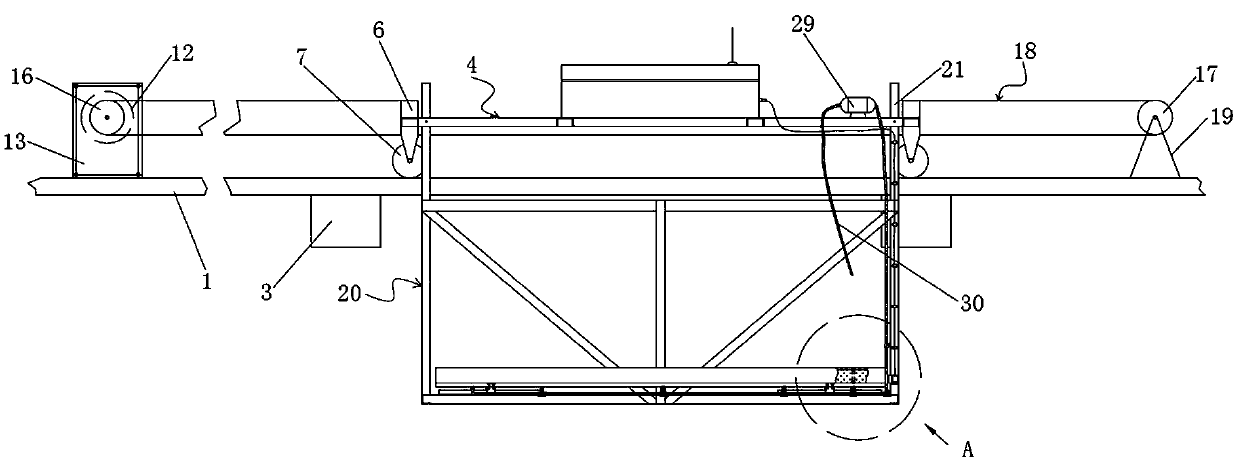 Model testing device for resisting ocean current impact in horizontal direction of bottom-supported type breeding platform