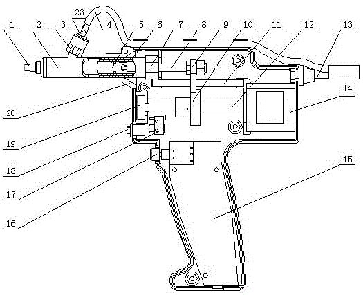 Automatic split-type handheld syringe