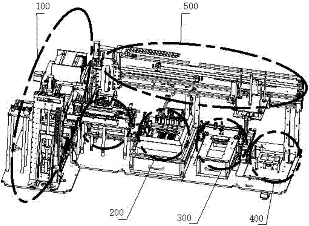 Fully automatic chip stripping machine and working method thereof