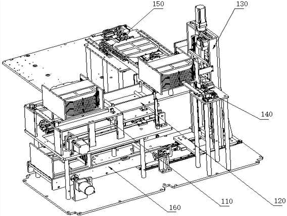 Fully automatic chip stripping machine and working method thereof