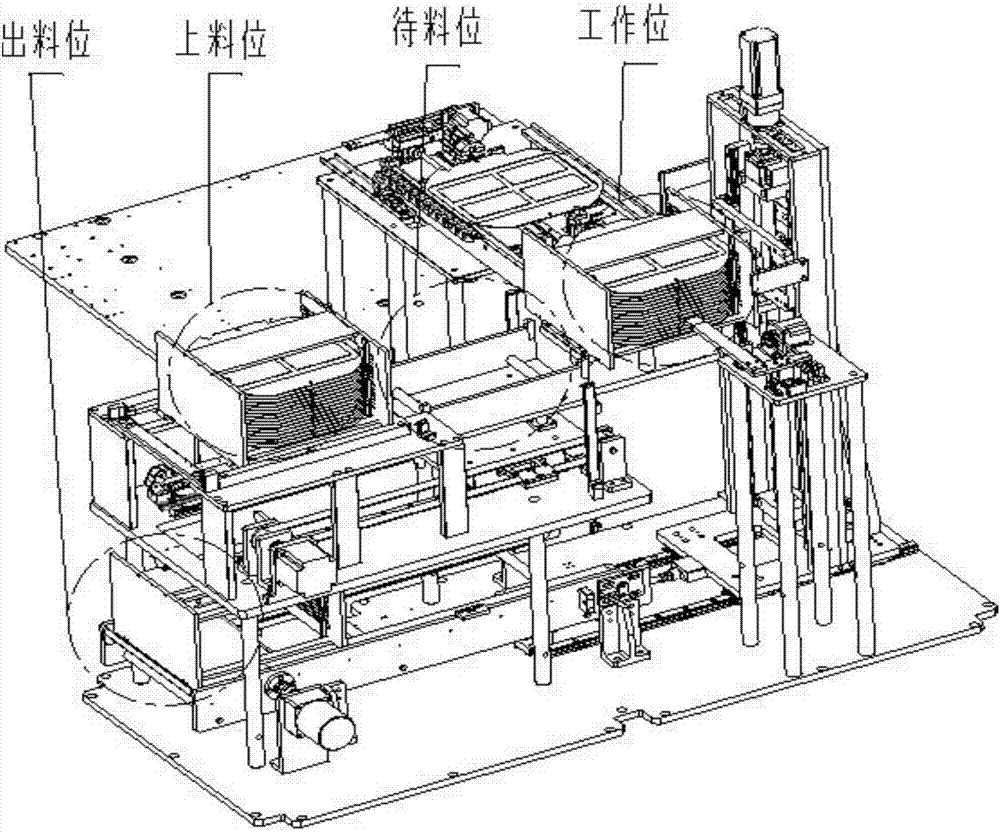 Fully automatic chip stripping machine and working method thereof