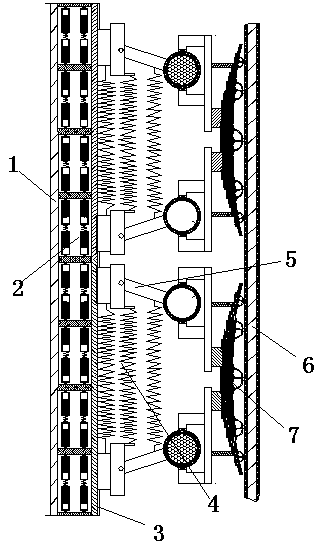 A highway bridge collision prevention device