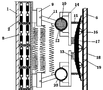 A highway bridge collision prevention device