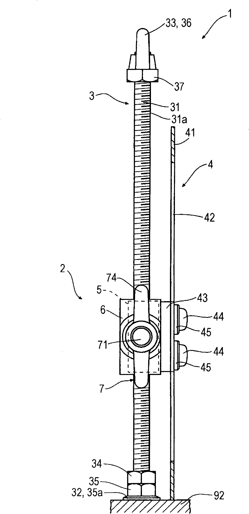 Heald-frame height adjusting apparatus