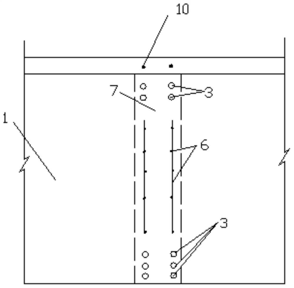 Precast box beam transverse partition board connecting structure and construction method thereof