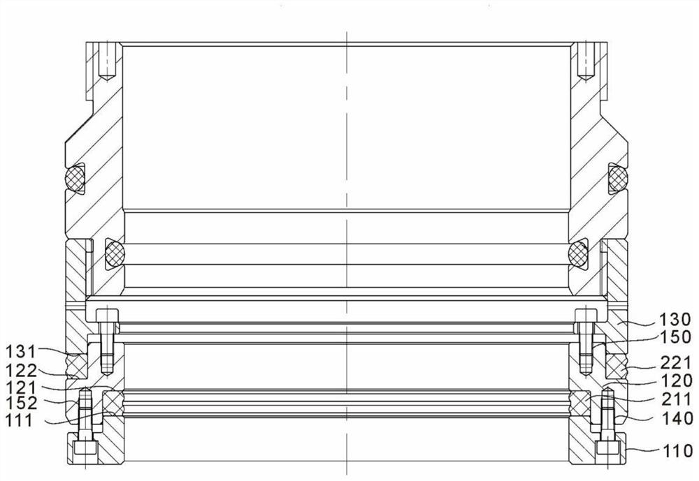 Separable hanger sealing sleeve device