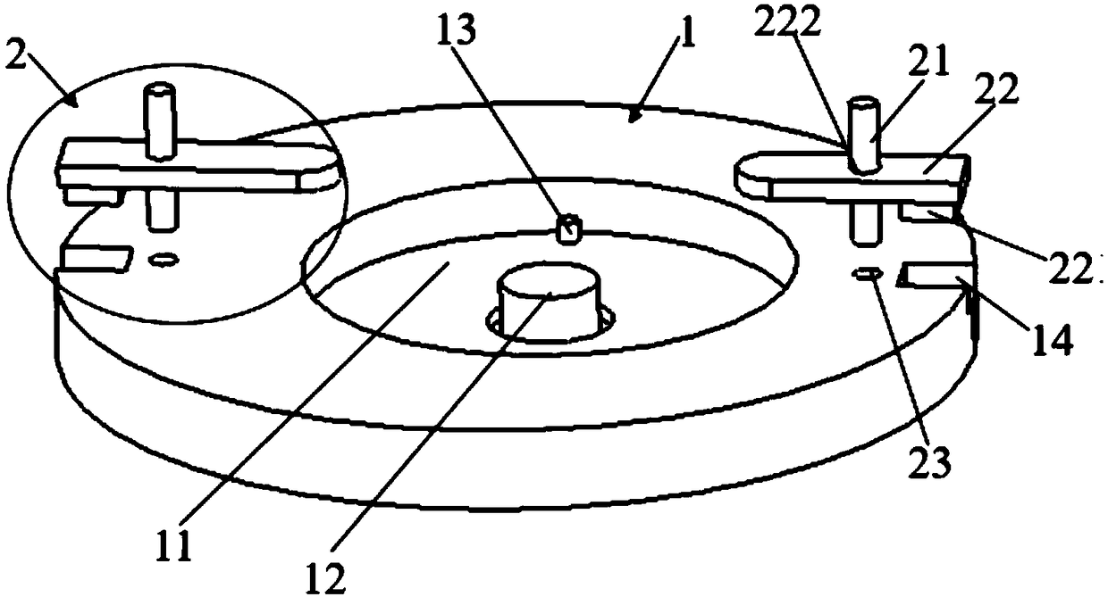 Positioning tool for machining eccentric flange covers and application method thereof