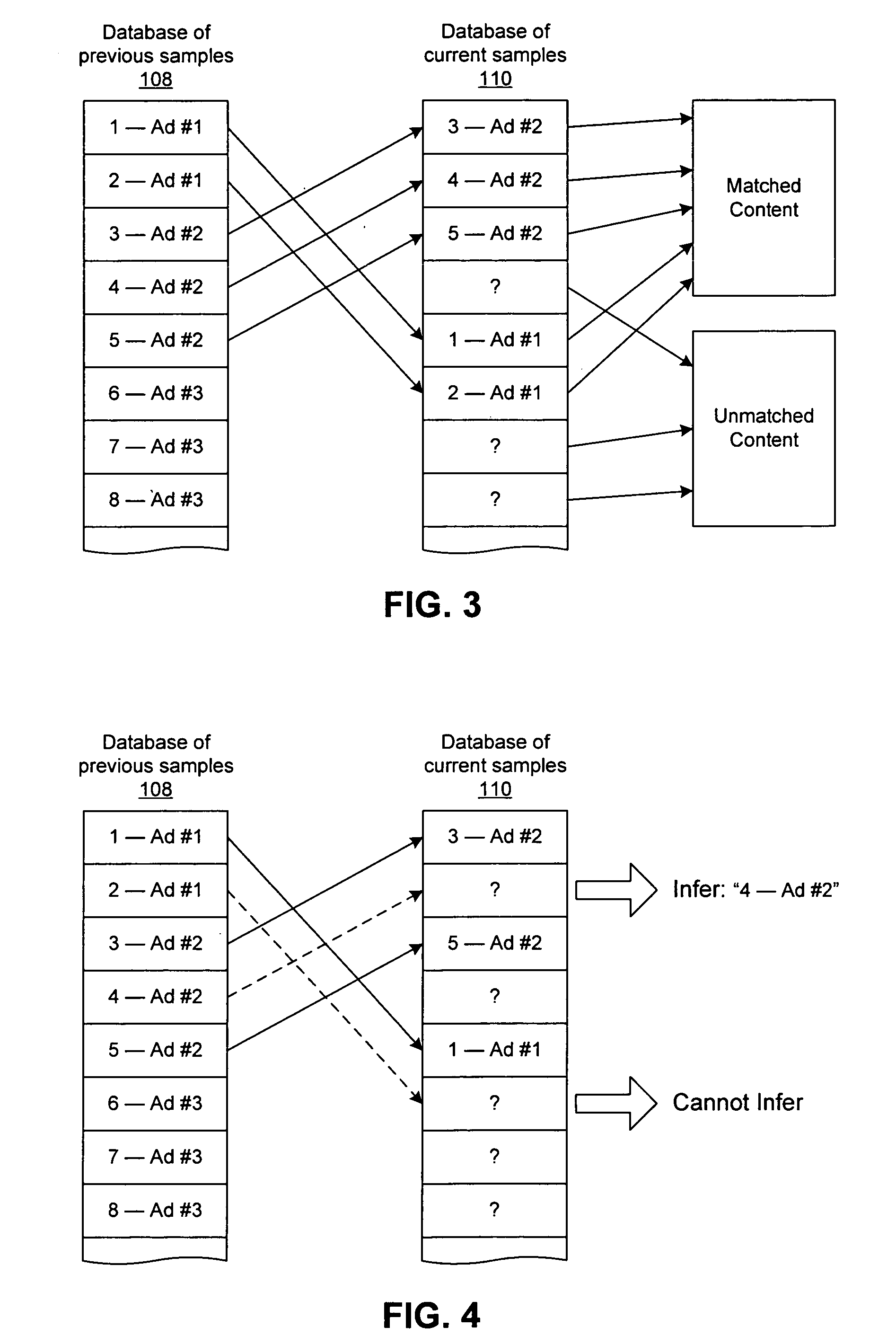 Generation of a media content database by correlating repeating media content in media streams