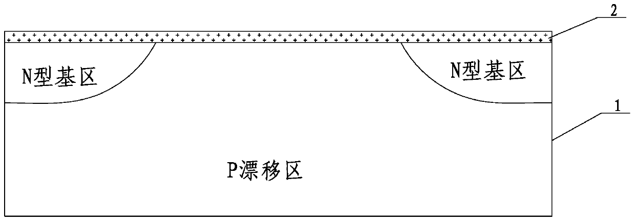 A kind of production method of p-channel vdmos device