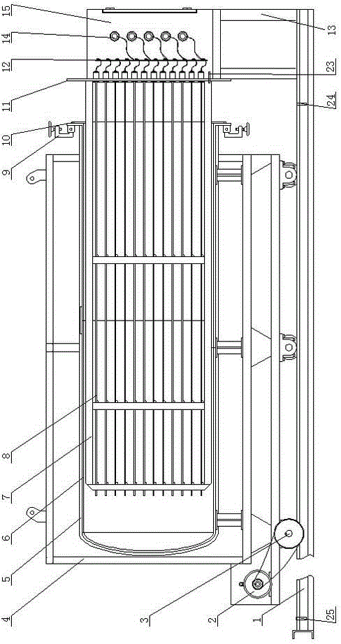 High-pressure vacuum thermal shrinkage furnace for corrugated stainless steel hose cladding and corrugated stainless steel hose cladding method