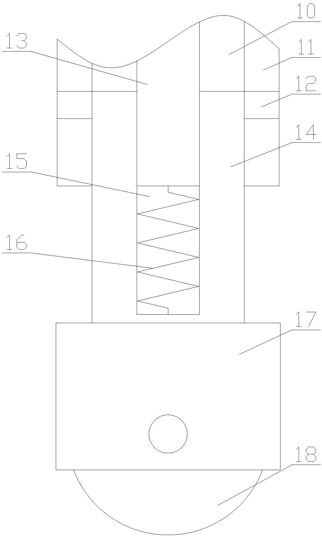 Sealing device of woven bag