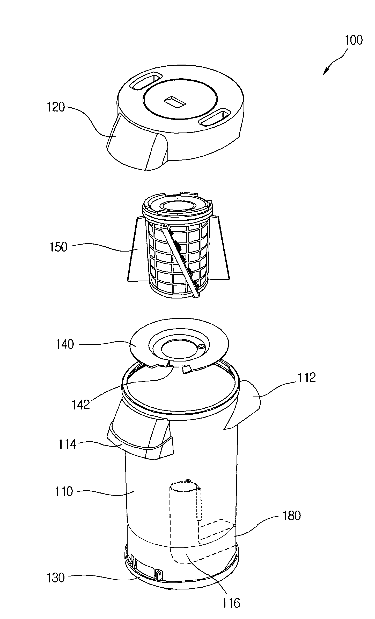 Dust collection unit and vacuum cleaner with the same