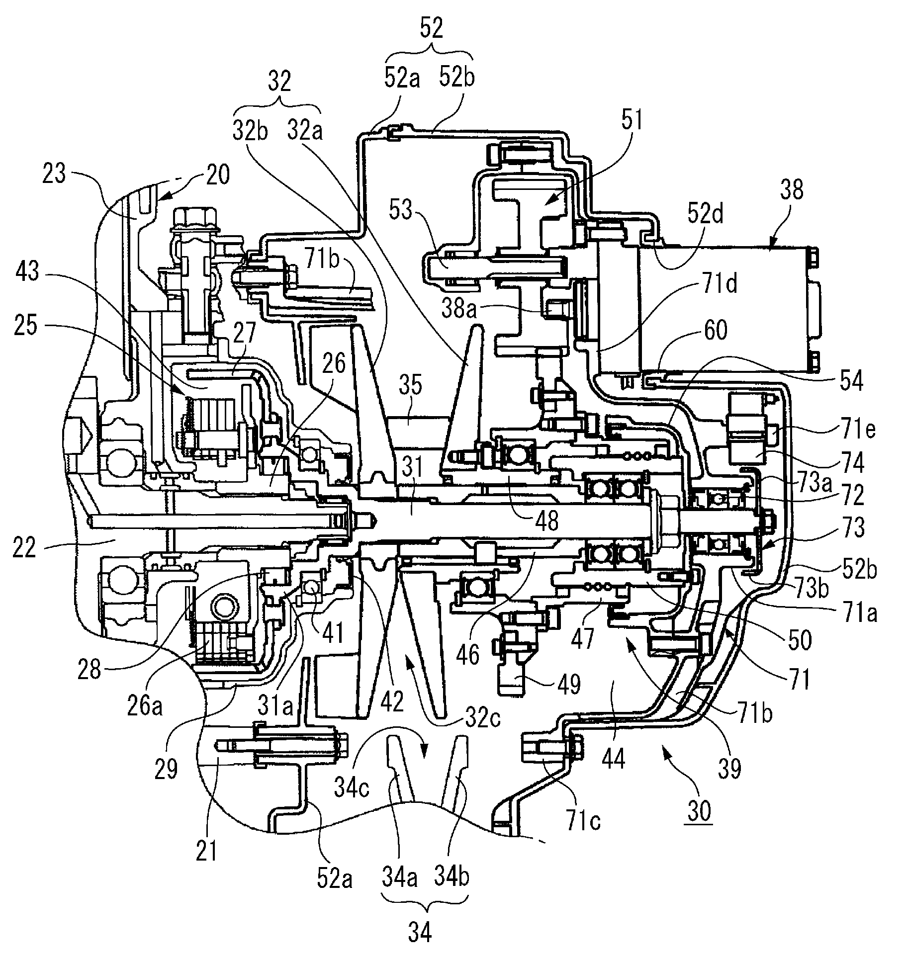 V-belt continuously variable transmission and straddle-type vehicle