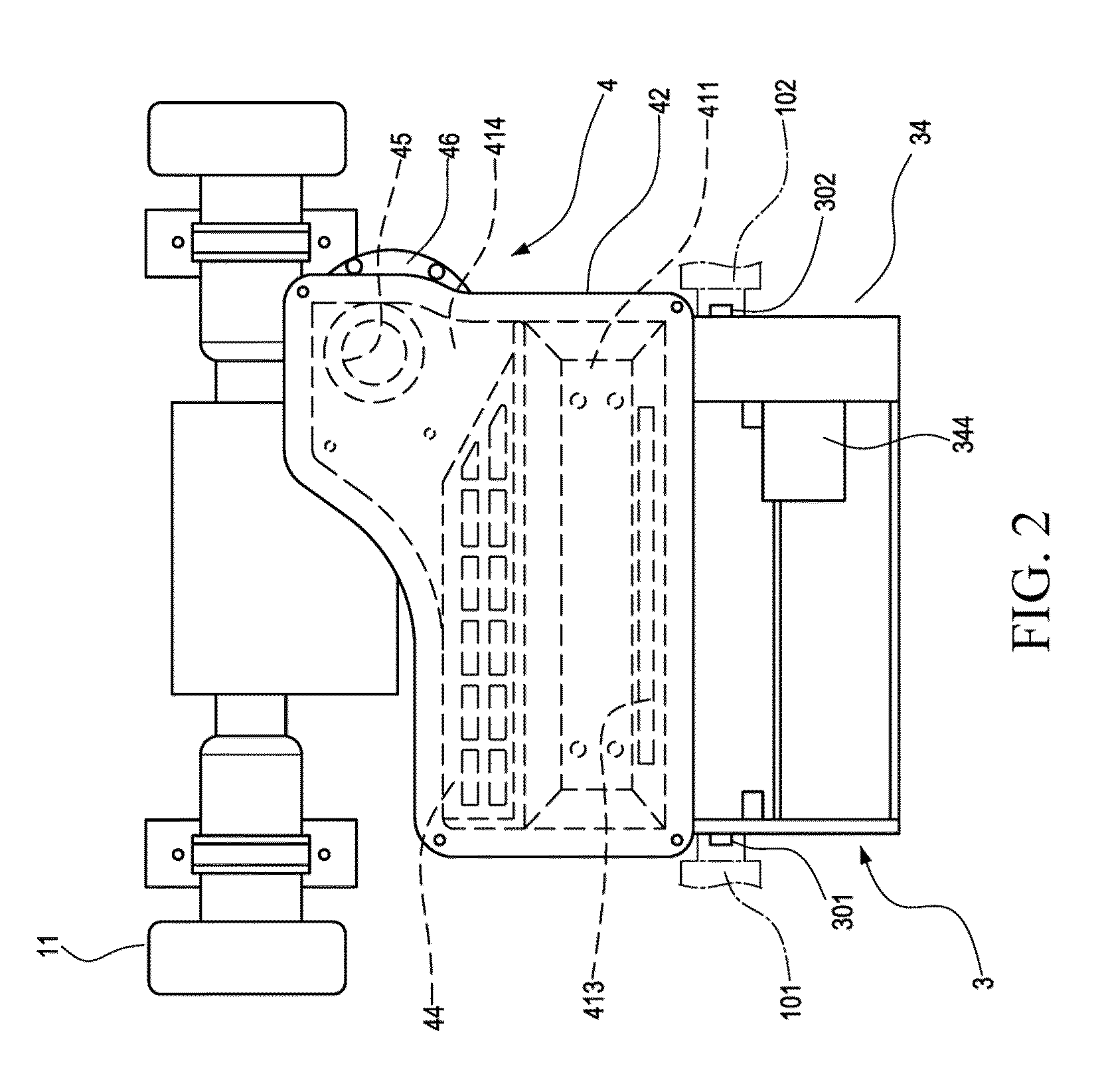 Cleaning device with sweeping and vacuuming functions