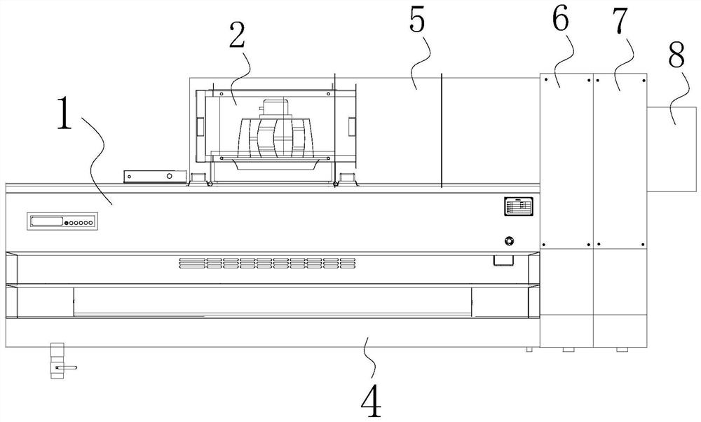 Multi-stage isolation lampblack purification device