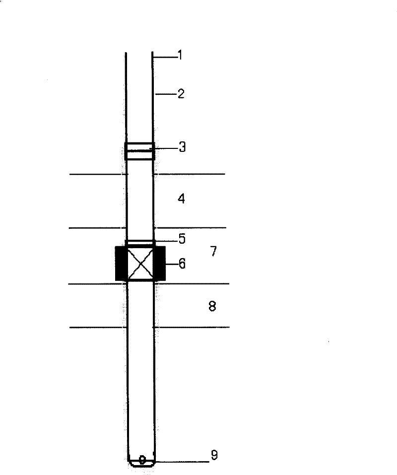 Thin interlayer steam injection thermal production well mixing-proof well completion process