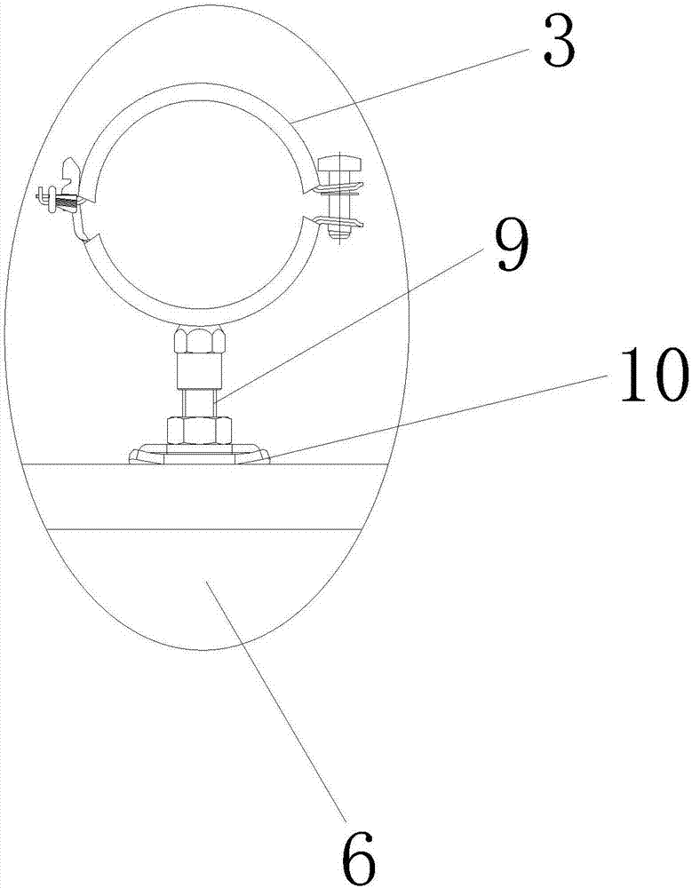 Anti-seismic support for fixing heat-preservation pipeline and non-heat-preservation pipeline