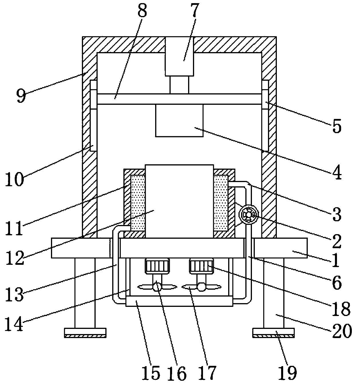 Plastic die for stamped part