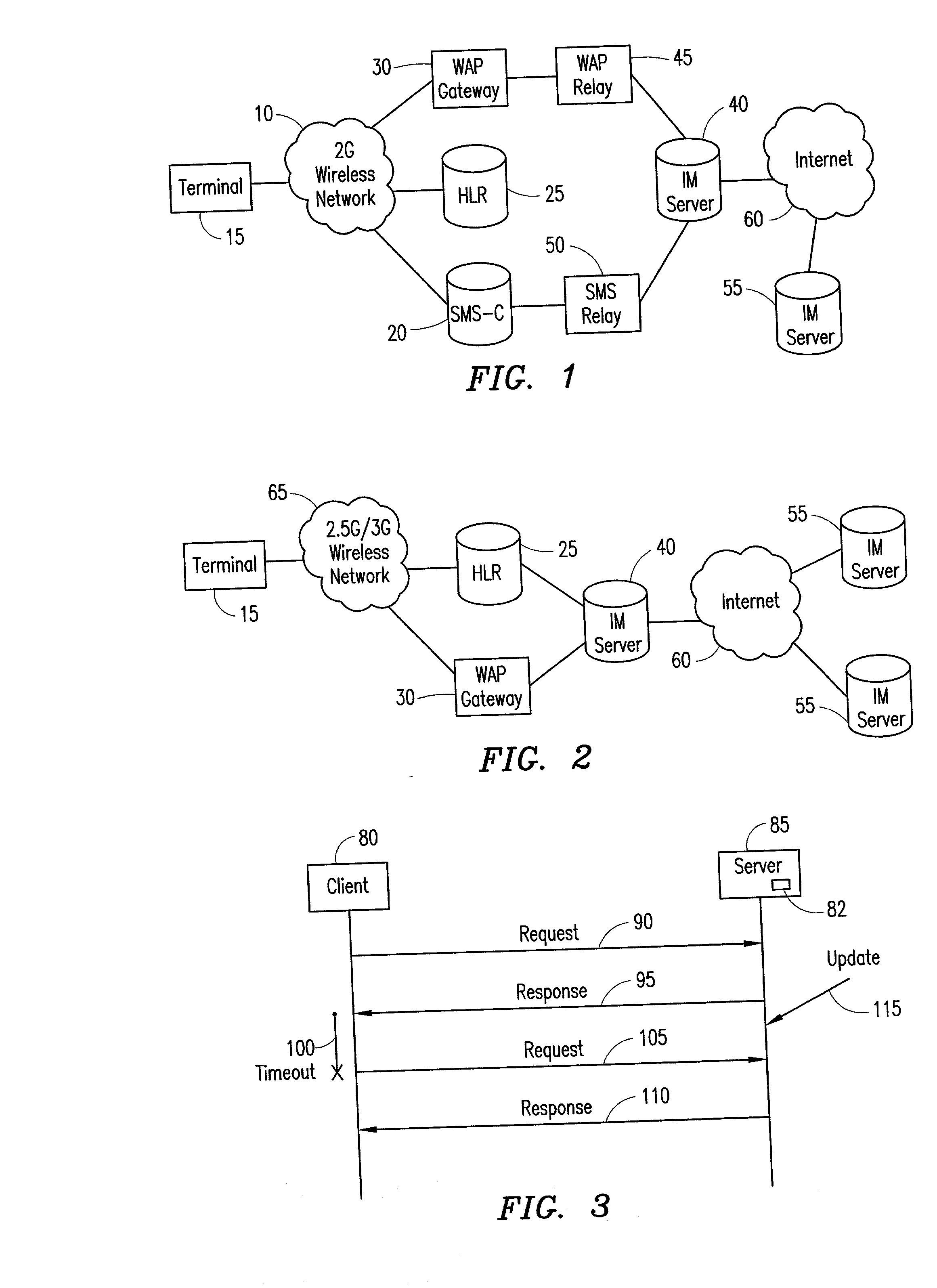 Instant messaging presence service protocol