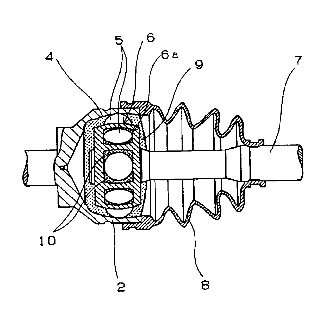 Lubricating system, bearing utilizing the system, universal joint utilizing the system, and process for production thereof