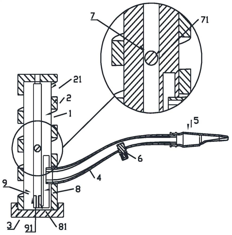 Prenatal auxiliary device for gynecological nursing