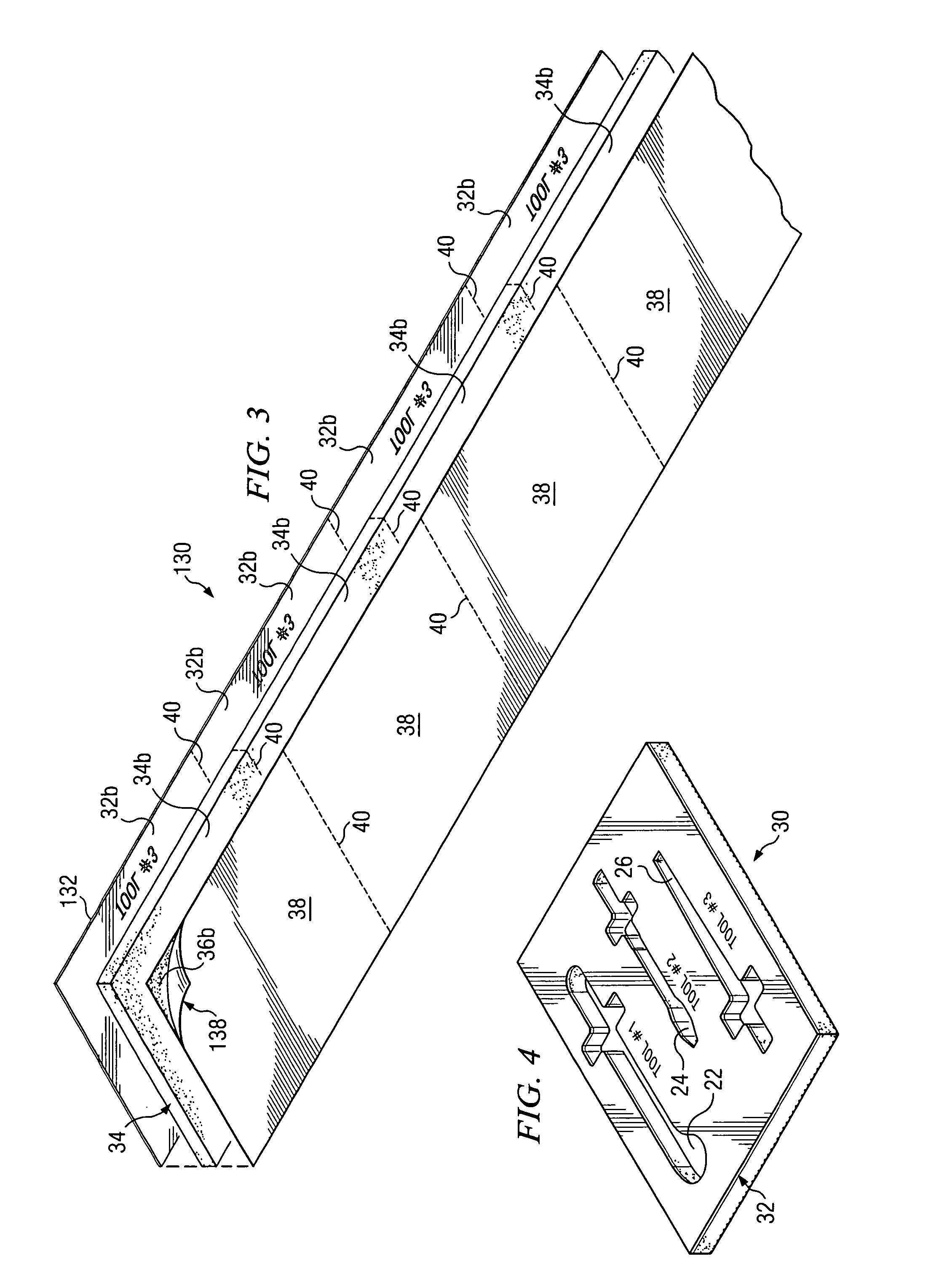 Layered tool holder with visible identification