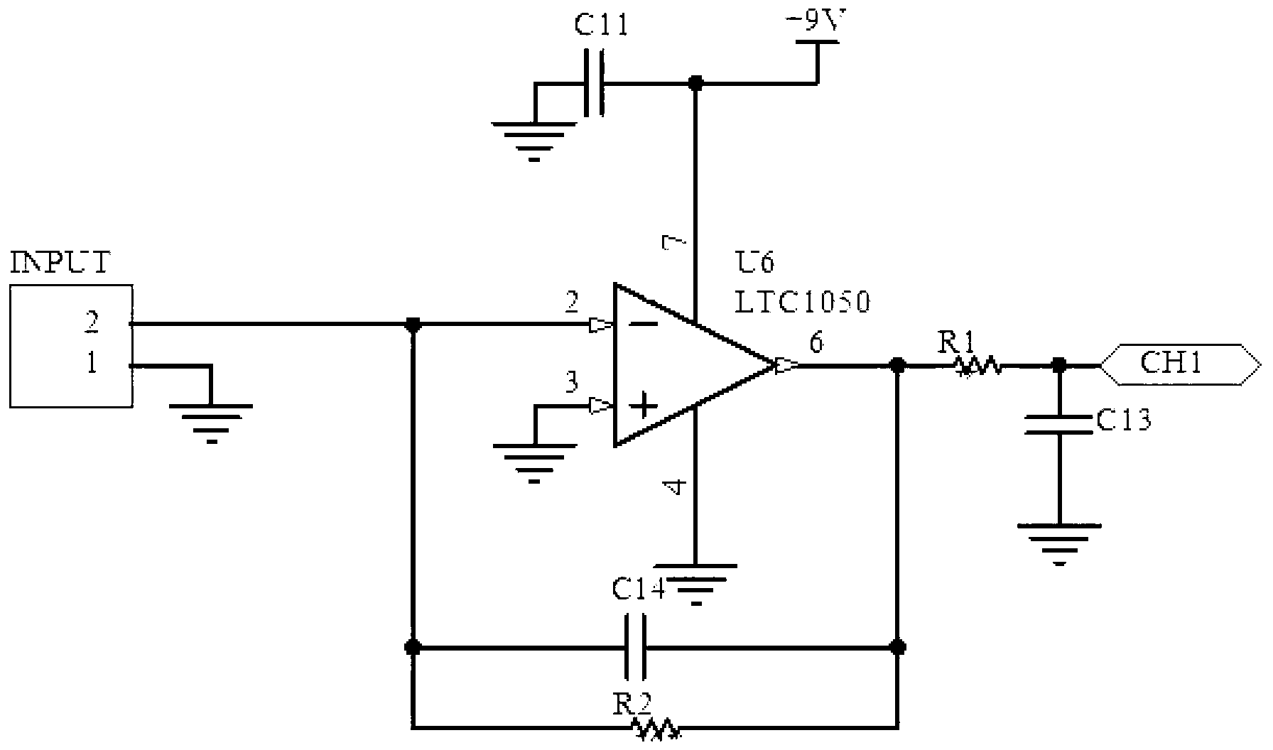 Signal detection circuit of atmospheric ozone sonde