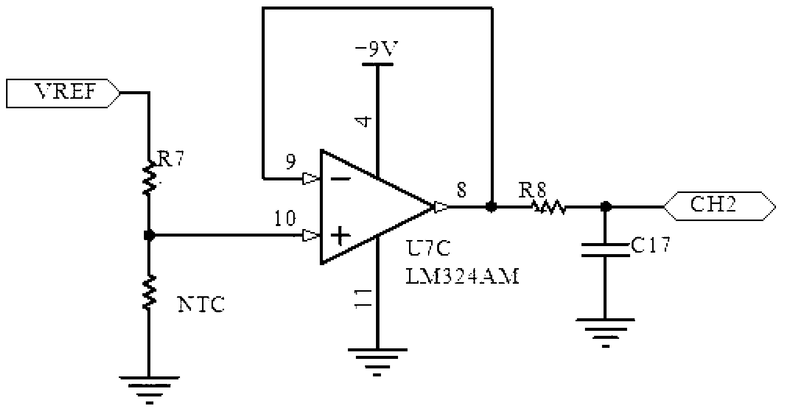 Signal detection circuit of atmospheric ozone sonde