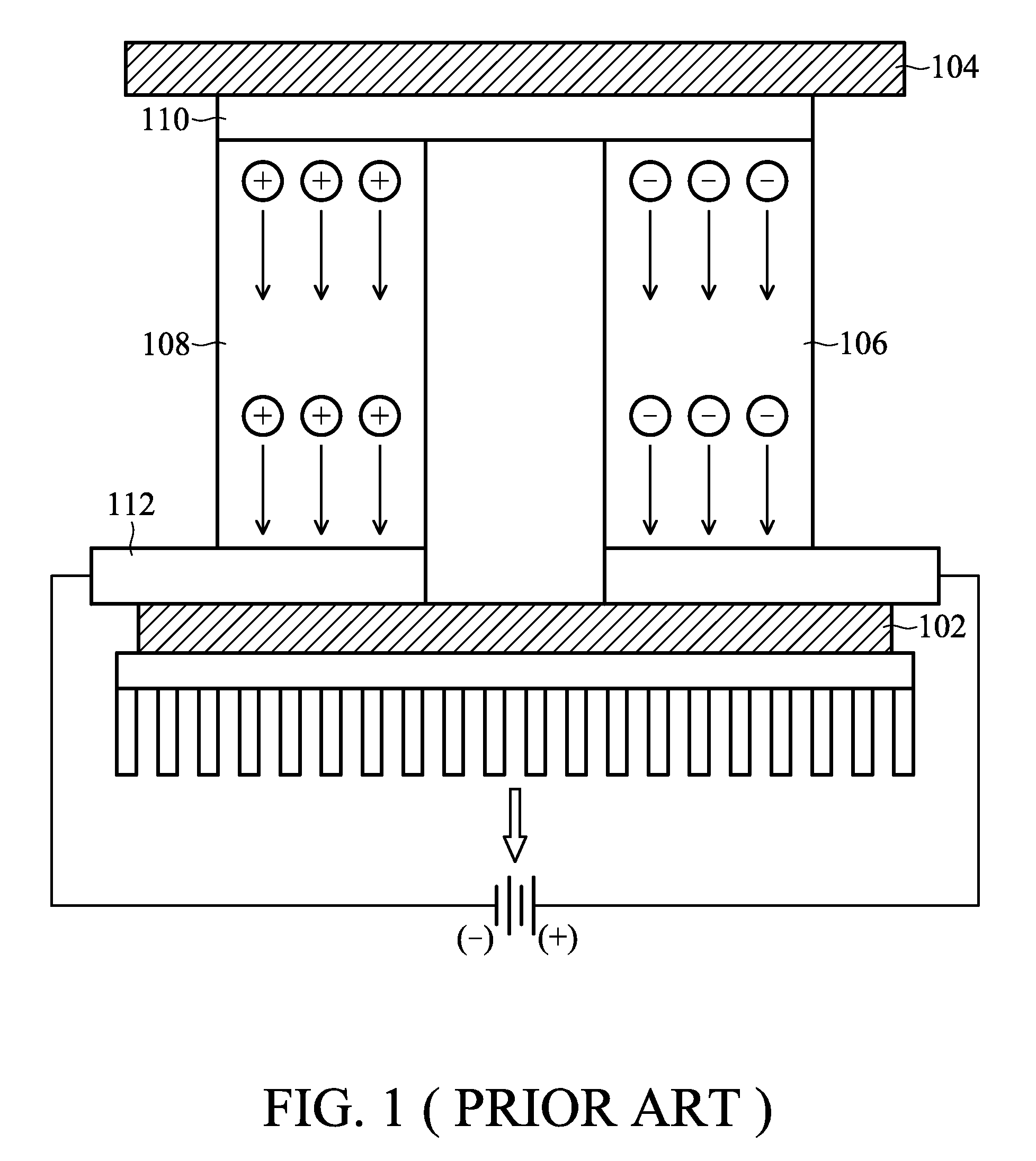 Thermoelectric module device with thin film elements and fabrication thereof