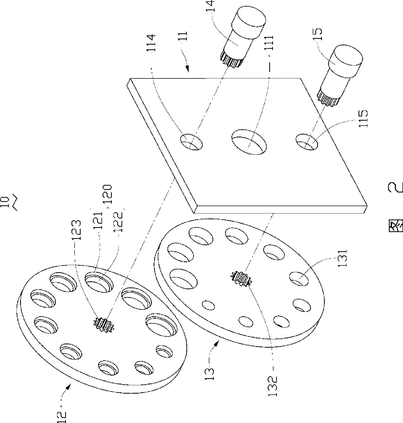 Spectrum measuring fixture