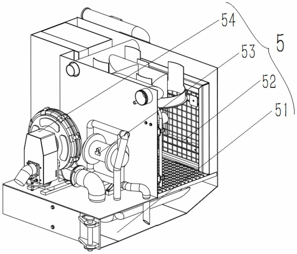 Crawler-type dock bottom cleaning vehicle