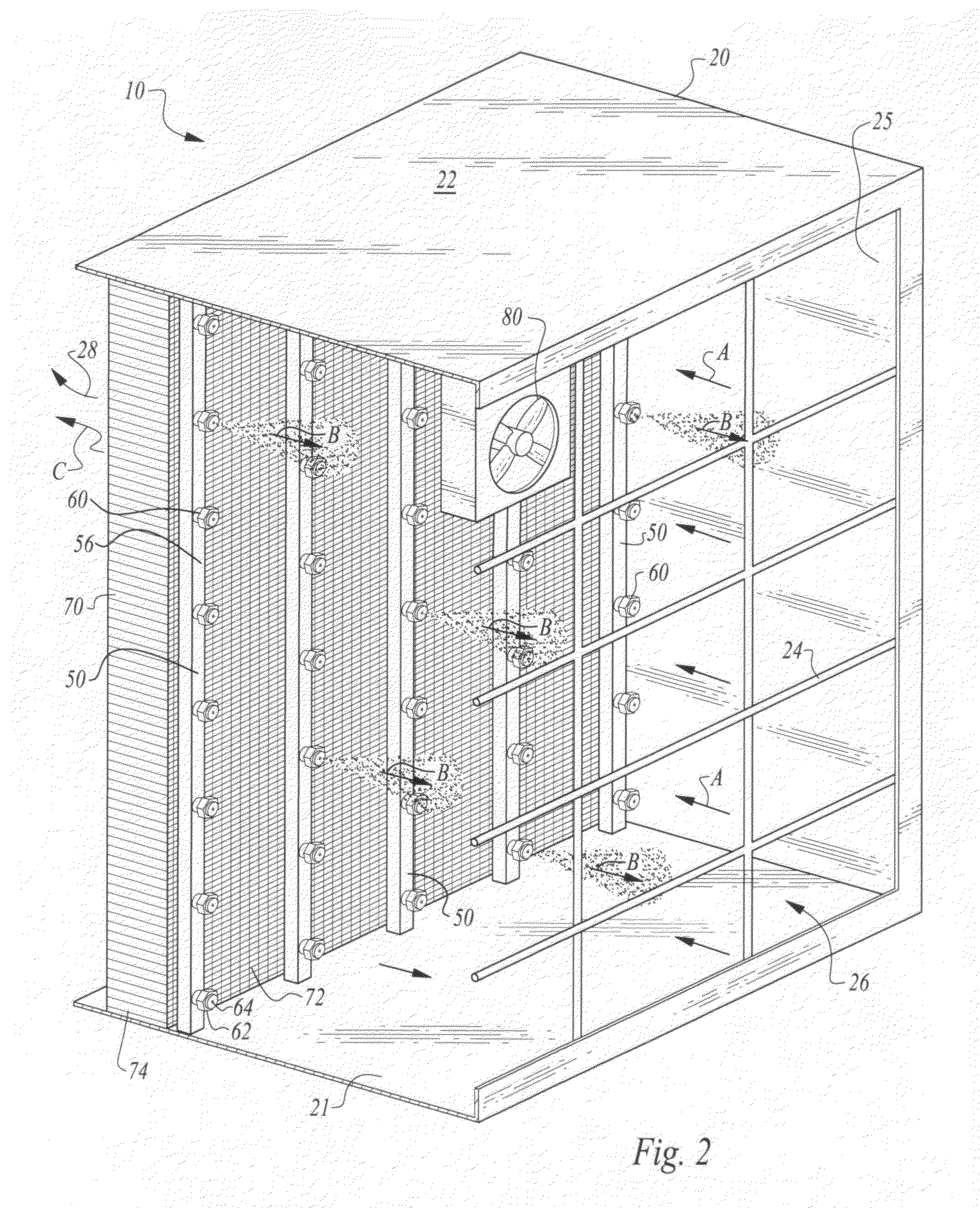 Evaporative pre-cooler for air cooled heat exchangers