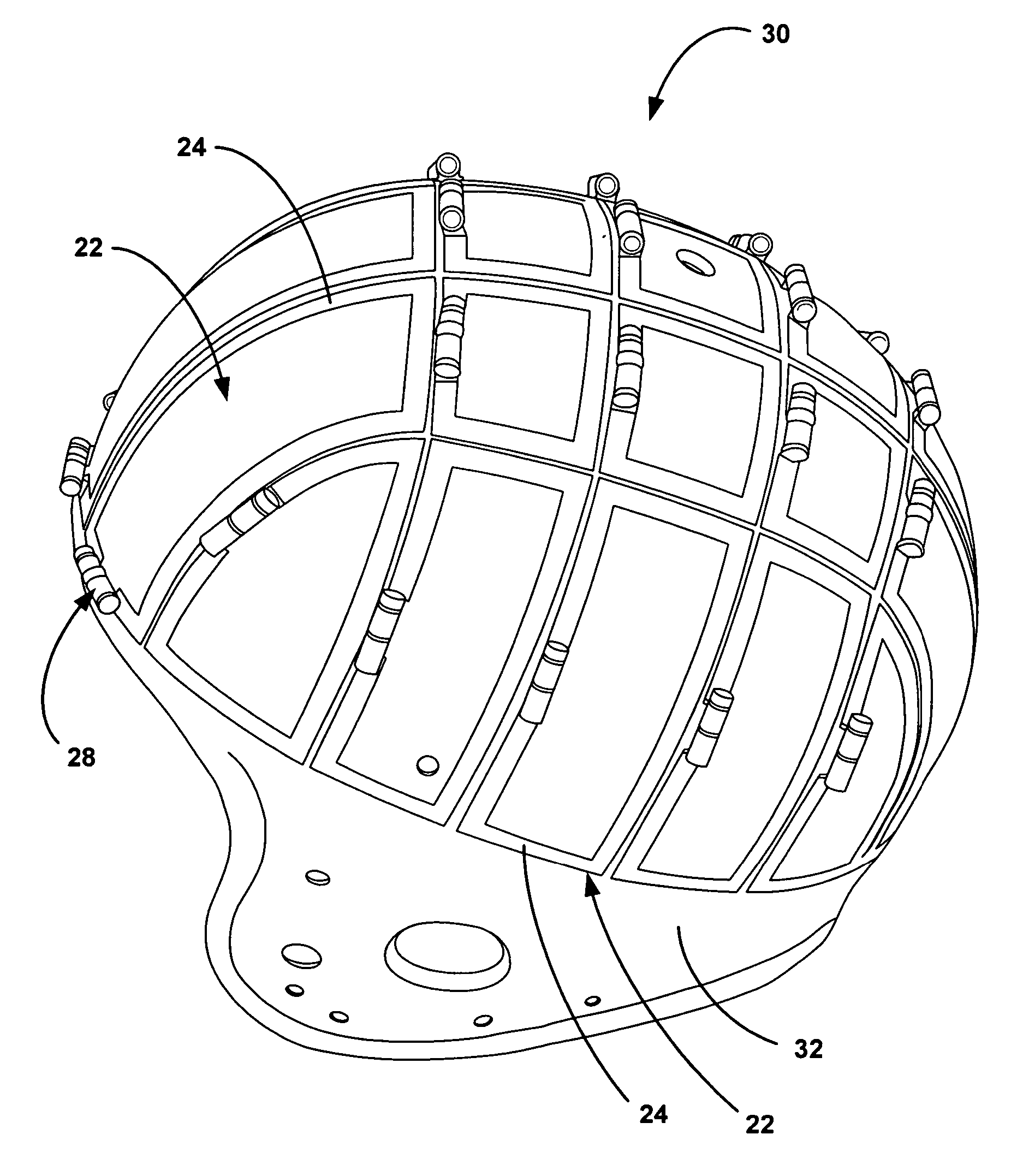 High-pass two-dimensional ladder network resonator