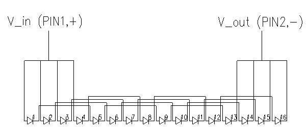 LED disconnecting and connecting circuit