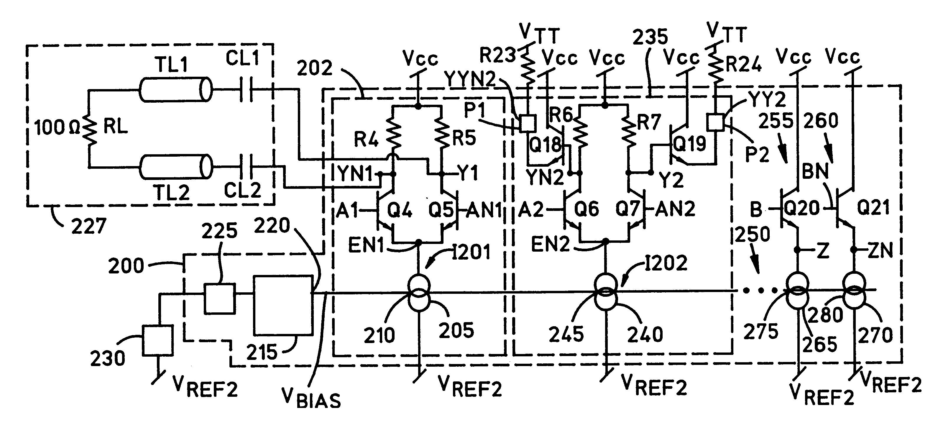 Output buffer with programmable voltage swing