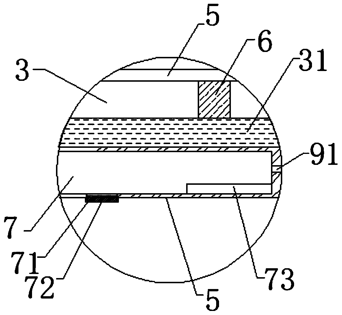 Electric automobile battery pack with good heat dissipation performance